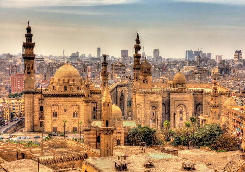 Old Cairo Religion area & garbage city and Simon Kharraz Monastery & city of the dead